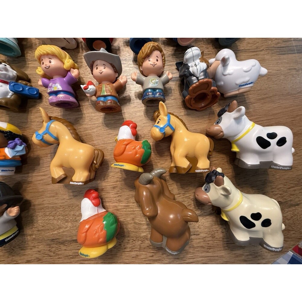 Fisher-Price Little People Lot Of 37 Figures Girls Boys Animals Car Princess - Picture 12 of 12